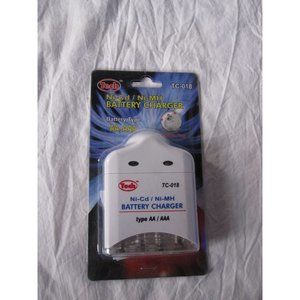NEW Tech Ni-Cd/Ni-MH AA and AAA Wall Plug Battery Charger TC-018 Rechargeable